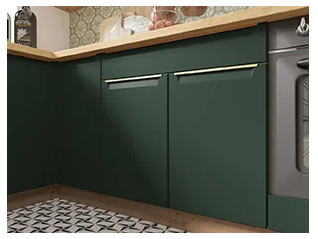 VIRTUVĖS KOMPLEKTAS GLAMOUR GREEN 260