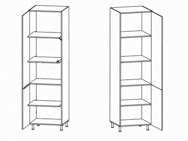 Aukšta virtuvinė spintelė Langen D60R 2