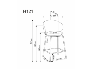 Baro kėdė H-121
