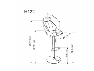 Baro kėdė H-122