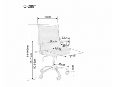 Darbo kėdė Q-289 4