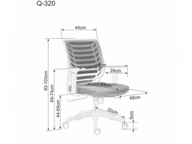 Darbo kėdė Q-320 10