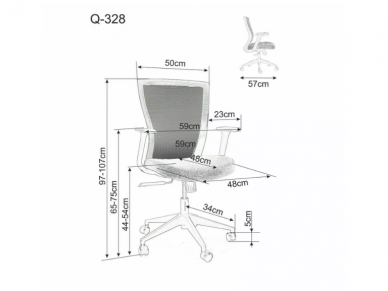 Darbo kėdė Q-328 5