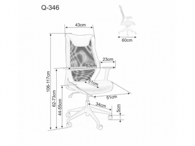 Darbo kėdė Q346 4