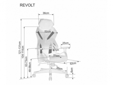 Darbo kėdė REVOLT 6