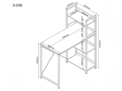 Darbo stalas B-036 4