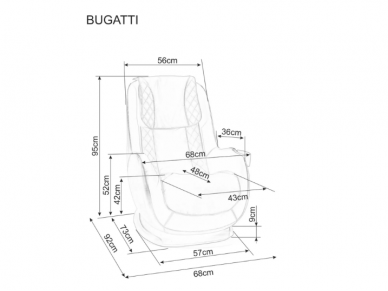 Fotelis BUGATTI 8