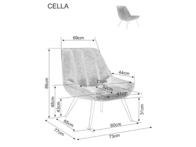 Fotelis CELLA 6