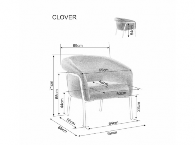 Fotelis CLOVER 8