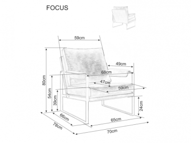 Fotelis FOCUS BREGO 4