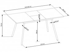 Išskleidžiamas stalas ALBON