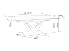 Išskleidžiamas stalas SORENTO CERAMIC