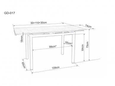 Išskleidžiamas stalas GD-017 9