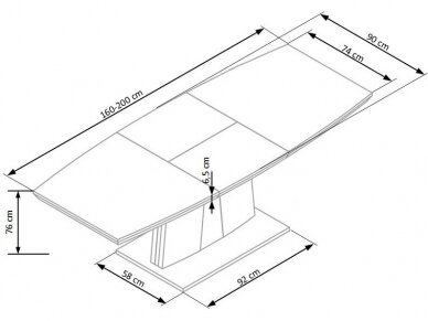 Išskleidžiamas stalas RAFAELLO 6