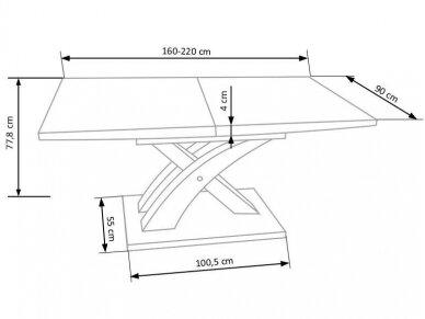 Išskleidžiamas stalas SANDOR-2 11
