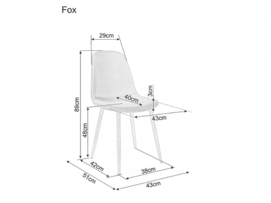 Kėdė FOX 4