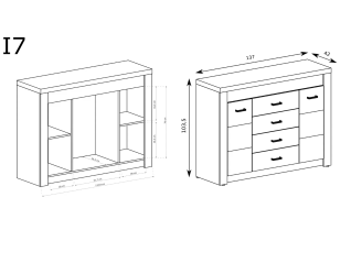 Komoda INDIANAPOLIS I7