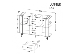 Komoda LOFTER LO5