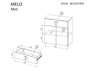 Komoda MELO ME5