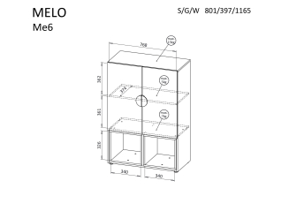 Komoda MELO ME6