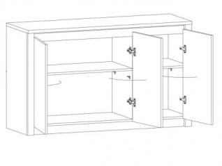 Komoda MONTANA K3D