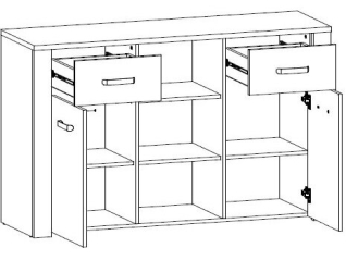 Komoda XL K2D2S