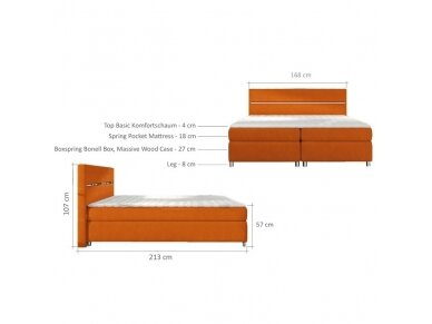 Lova 160 BOX SPRING CONTI 1