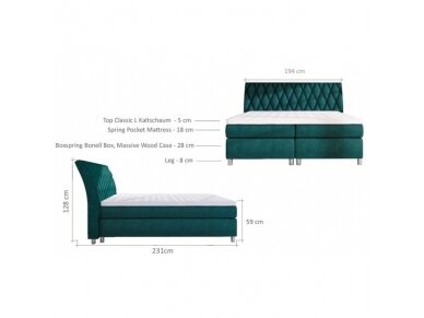 Lova 160 BOX SPRING GLAMOUR 1