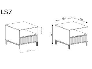 Naktinis staliukas LINKASTYLE LS7