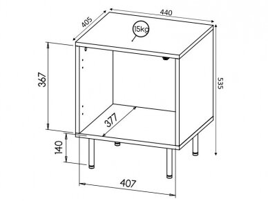 Naktiniai staliukai HOLE 4