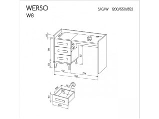 Rašomasis stalas WERSO W8