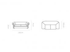 Sofa MANCHESTER S3F