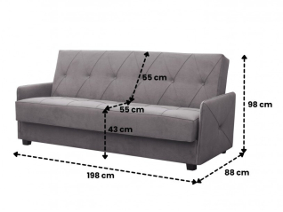 Sofa lova GOLD 43