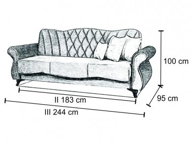 DVIVIETĖ SOFA PANAMA II 4