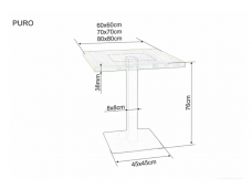 Stalas PURO LAMINATAS