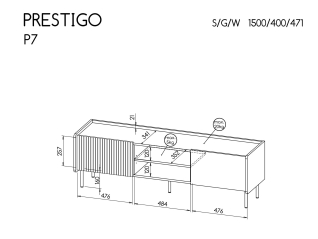 TV staliukas PRESTIGO P7