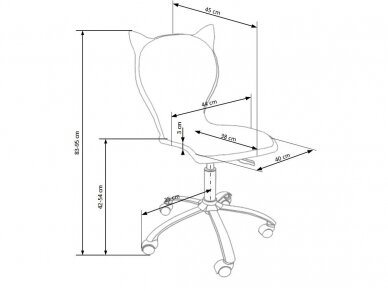 Vaikiška kėdė KITTY II 1